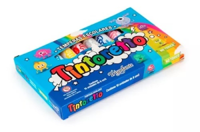 Témpera Escolar Tintoretto Caja 8 Ml X 10 Unid Surtido
