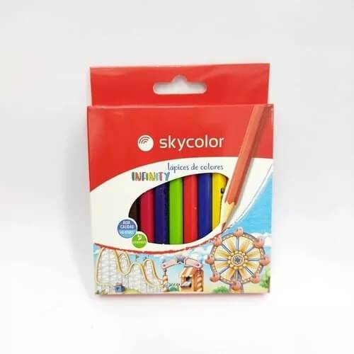 Lapices De Colores Skycolor Infinity X 12 Cortos