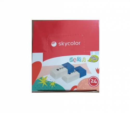 Goma Skycolor Tinta/lapiz Caja X 24 Un Jj30310b