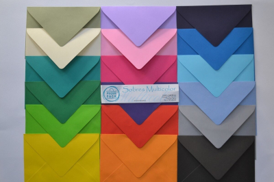 Sobre Multicolor Peque Comercial (11,4X16,2) Caja X 600 (12 Col)