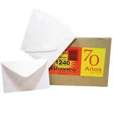 Sobre Blanco P/Tarjeta Medoro 1240 Caja X 250
