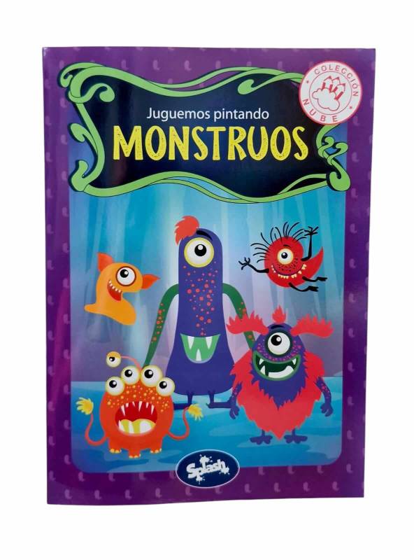 Libro Splash P/Colorear Nube Monstruos 6080