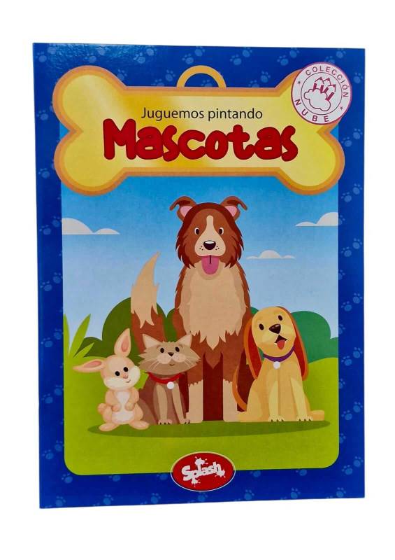 Libro Splash P/Colorear Nube Mascotas 6079