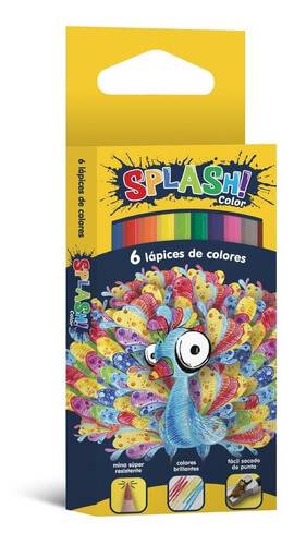Lapices De Colores Splash X 6 Cortos