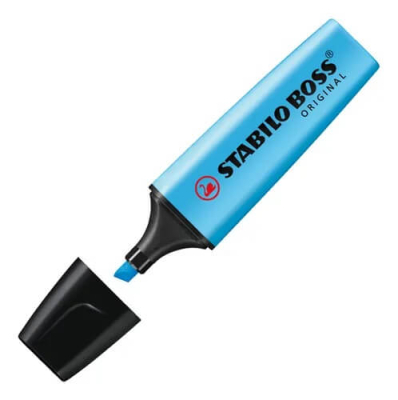Resaltador Stabilo Boss Fluo Celeste