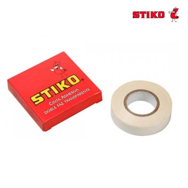 Cinta Bifaz Stiko Transp 12Mm X 10 Mts