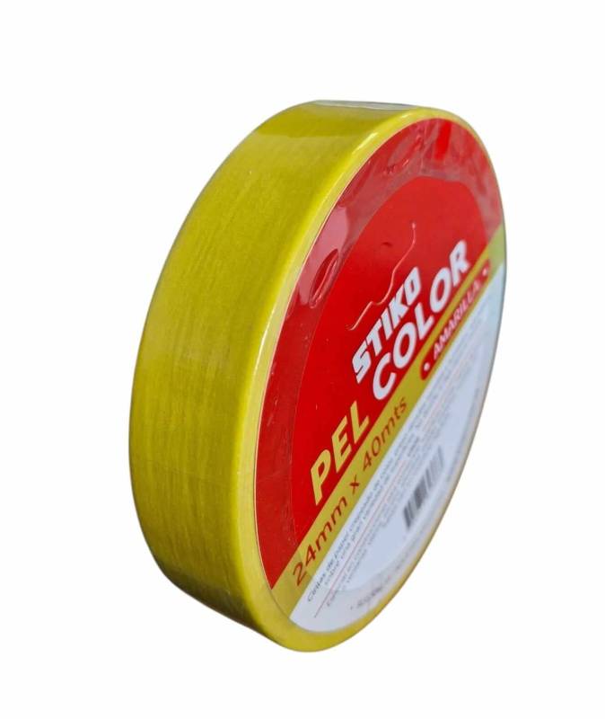 Cinta De Papel 18Mm X 40Mts Stiko Color Amarillo