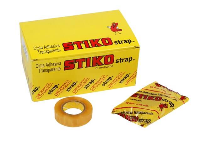 Cinta Adhesiva Stiko 18Mm X 25Mts Caja X 8 Unid