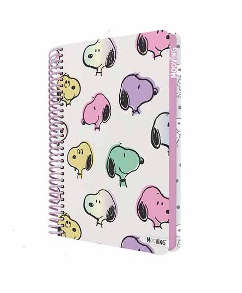 Cuaderno Mooving Pocket Premiun 96H Rayado Snoopy C/Sticker