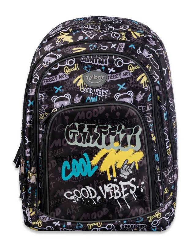 Mochila Talbot Esp 18 Estamp Graffiti 6744