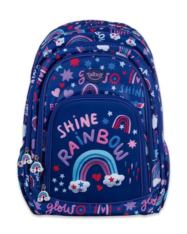 Mochila Talbot Esp 18 Estamp Arcoiris 6786