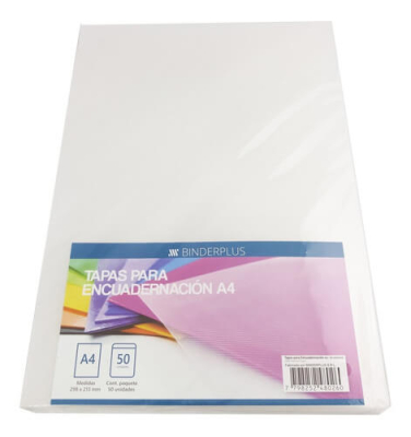 Tapa P/Encuadernación Pvc A4 Cristal Paq X 50 Unid 