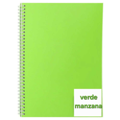Tapa P/Encuadernación Pvc A4 Paq X 50 Unid Verde Manzana