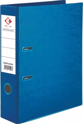 Bibliorato The Pel A4 Ø75Mm Metalizado Azul