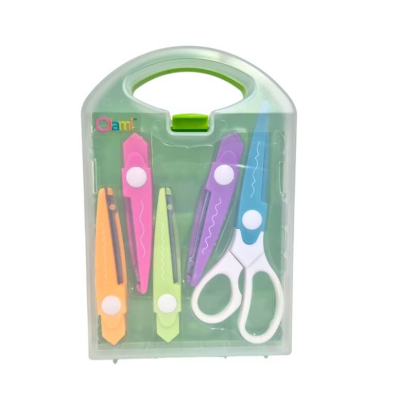 Tijera Olami C/Formas Set 5 Tipos De Corte Tij400