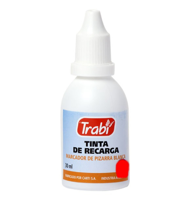 Tinta Trabi Para Marcador Pizarra 30 Cm³ Rojo