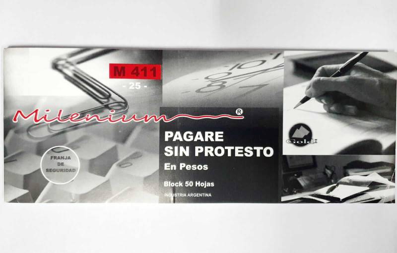 Talonario Pagare En Pesos S/Protesto Milenium M411
