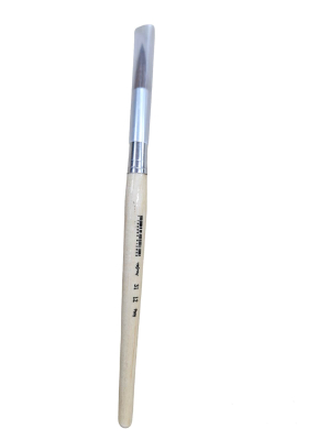 Pincel Trimay 31 Nº 12 Redondo Mango Madera Paq X 12