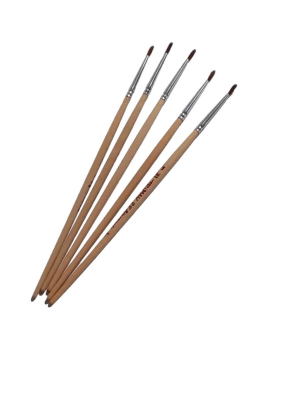 Pincel Trimay 31 Nº 1 Redondo Mango Madera Paq X 12