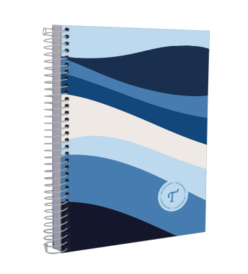Cuaderno Triunfante Waves 16X21 C/Esp X 120 Hjs Rayado