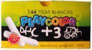 Tiza Playcolor Blanca X 144 Un
