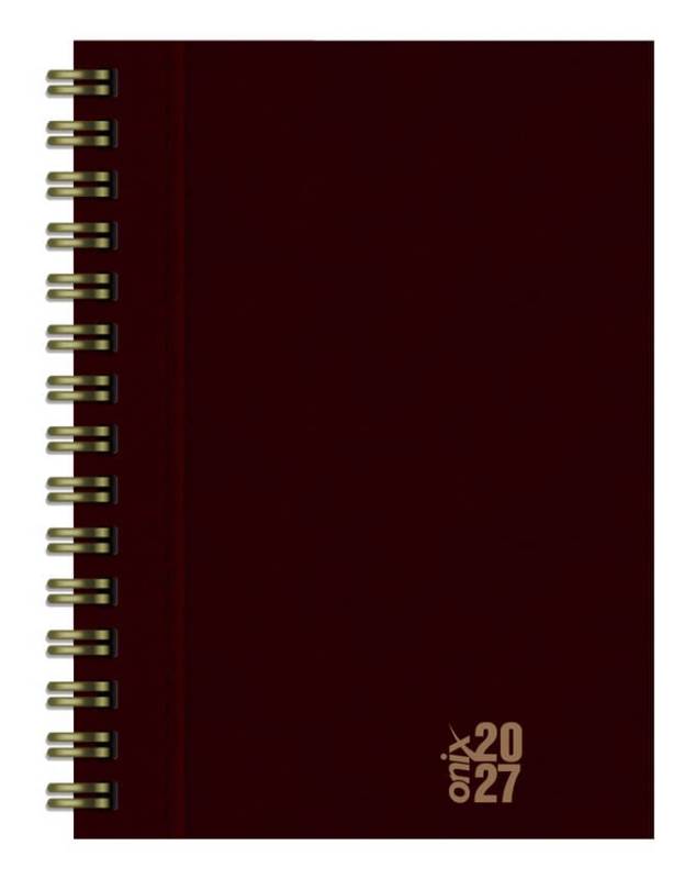 Agenda Onix 2027 C/Esp Uomo Color Bordo 16X22 Diaria Td 320 P Ag27A002