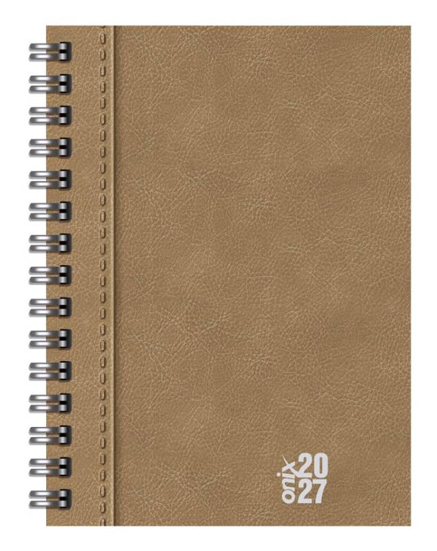 Agenda Onix 2027 C/Esp Uomo Color Earth 16X22 Semanal Td 112 P Ag27B001