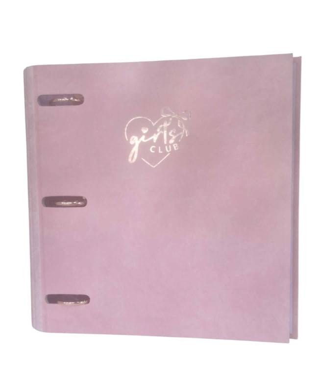 Carpeta 3Ø40Mm Ry Velvet Pastel Rosa