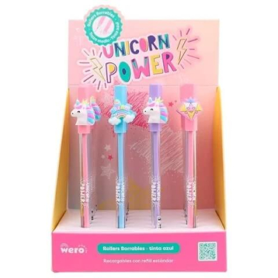 Lapicera Roller Wero Borrable Unicornio Power We3047
