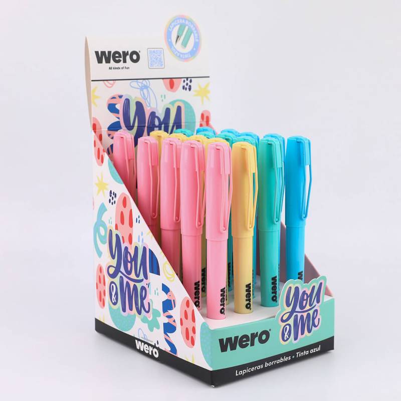 Lapicera Fuente Wero Pastel Borrable We4246