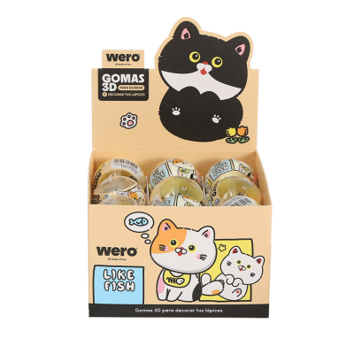 Goma Wero 3D Cat Like Fish We4341
