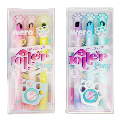 Resaltador Wero Doble Punta Glitter Y Sello We4347
