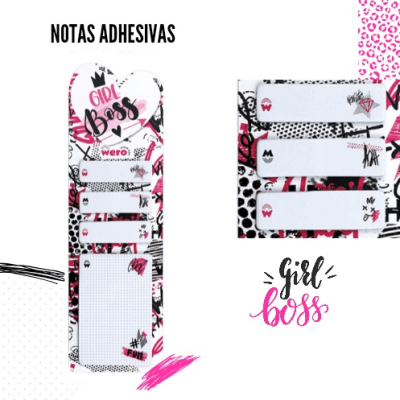 Set De Banderitas Y Notas Adhesivas Wero We2071 Girl Boss